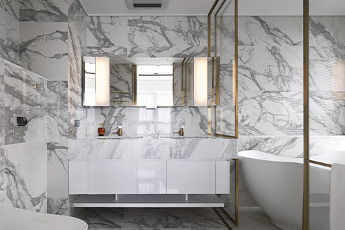How to Make Your Bathroom Look Expensive | Northshore Renovations image of luxurious bathroom in Mandeville, LA
